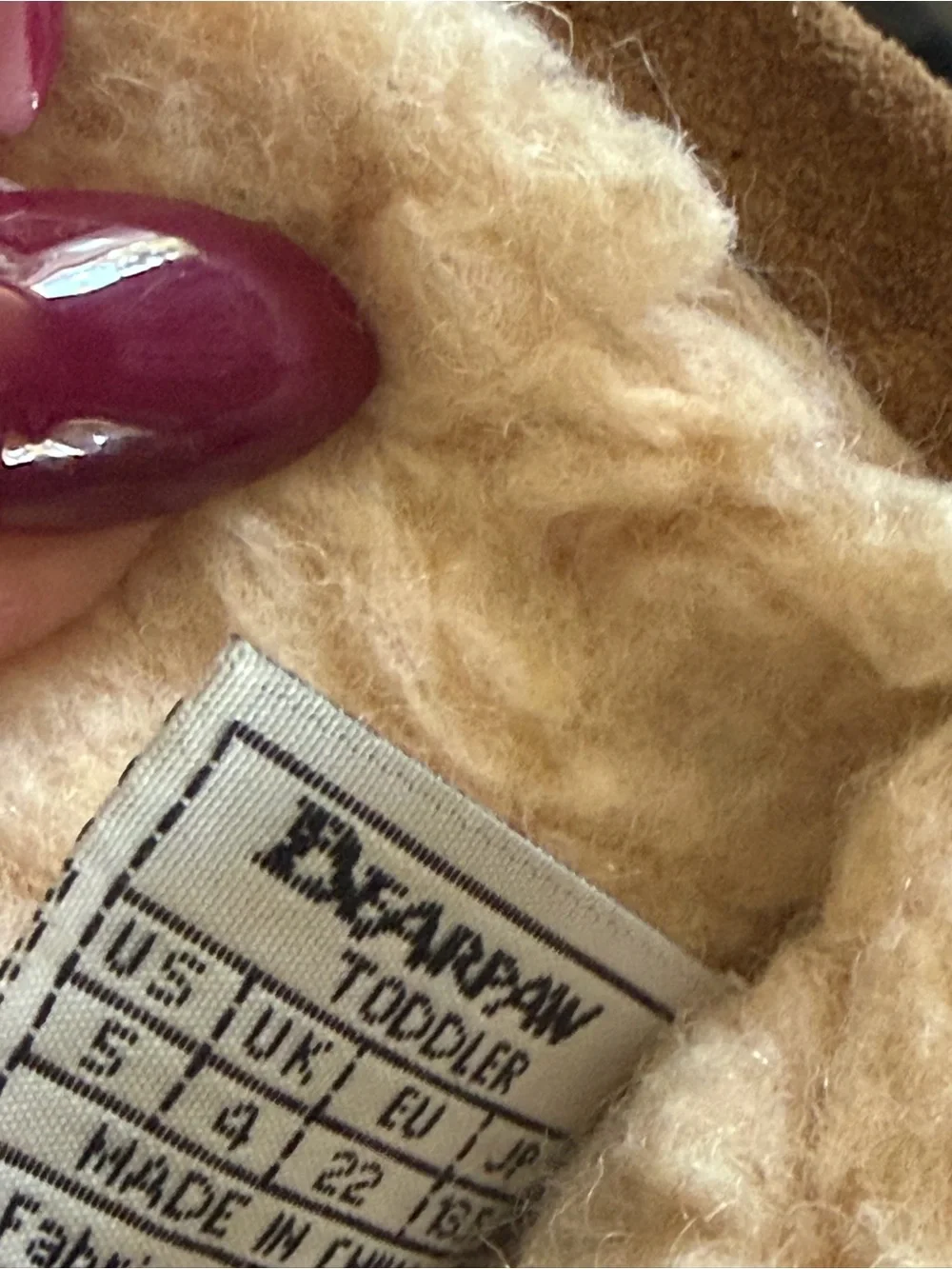 BearPaw Toddler Sweater in Tan and Cream
